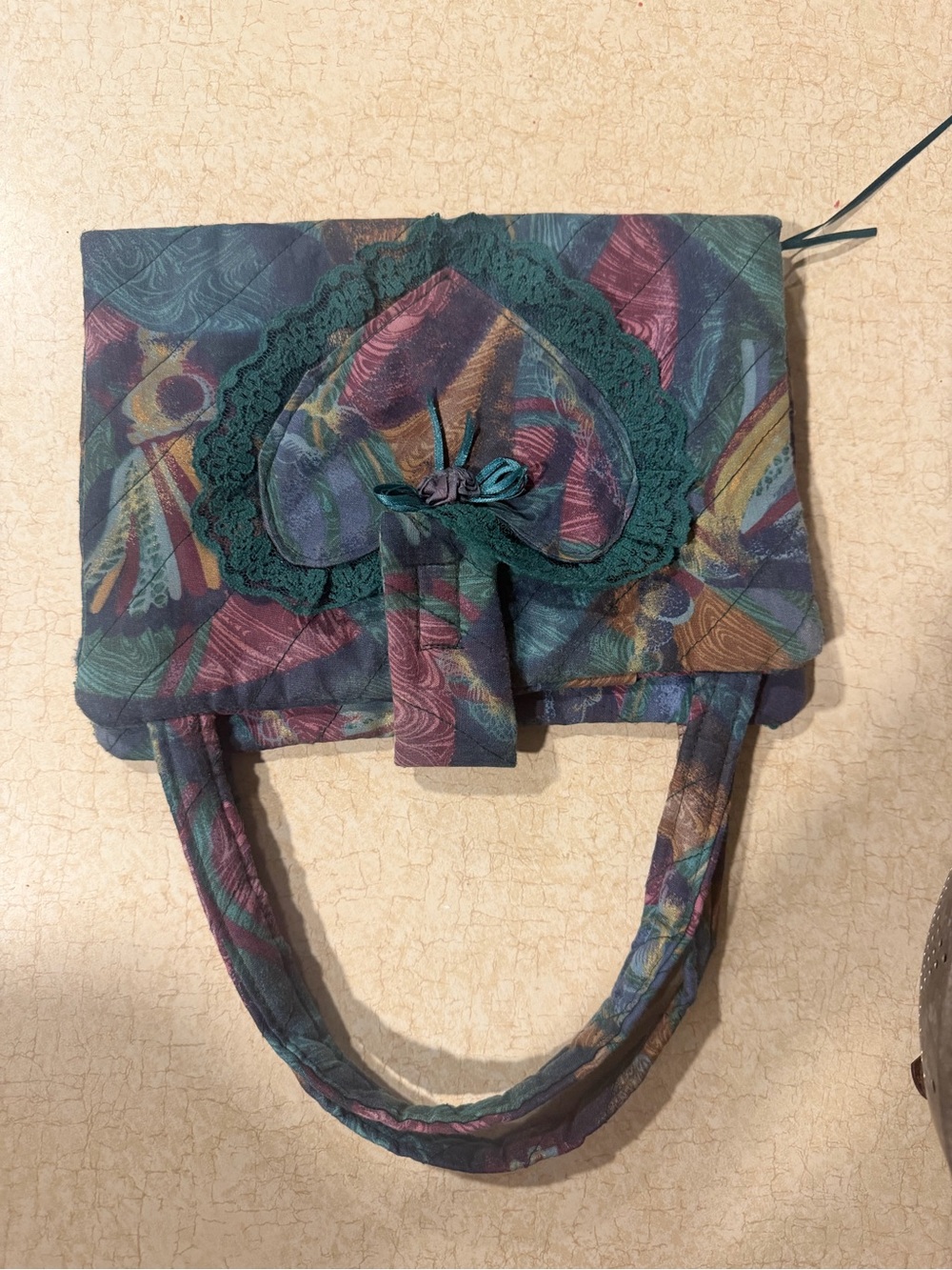 Vintage Teal Multicolor Women's Bible Cover